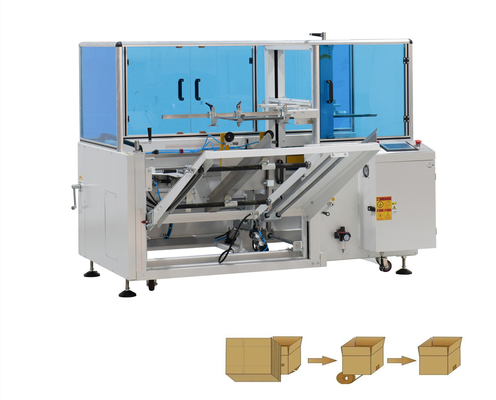 Adhesive Tape Bottom Automatic Box Packing Machine Vertical Molding