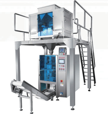 Vffs Automatic Granule Packing Machine Medium 4 Heads Multihead Weigher Packer