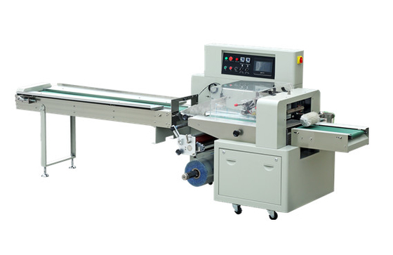 PLC Horizontal Form Fill Packaging Machine Seal Conveying Servo Motors