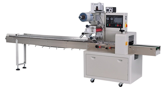 Automatic Rotary Horizontal Flow Packing Machine Film Pulling Downward