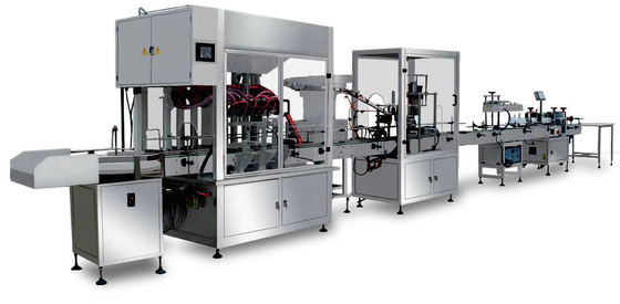 Lotion Cosmetics Liquid Bottle Filling Machine Capping Weight Automated Packaging Line