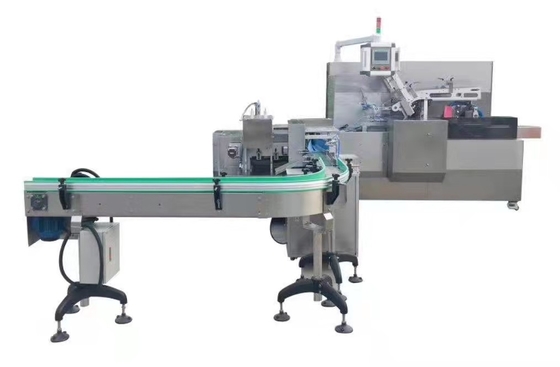 Automatic Hot Glue Food Cartoning Machine Flap Insert Boxing Grain Packing Machine