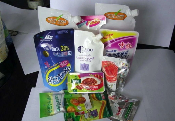 Liquid Shampoo Premade Pouch Packing Machine Tomato Ketchup Filling Sealing Sealing