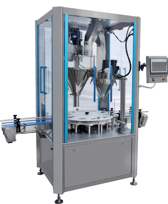Linear Automatic Powder Packing Machine Auger Filling Capping Machine