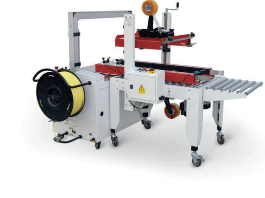 Adhesive Tape Automatic Box Packing Machine Electric Corrugated Box Strapping Machine
