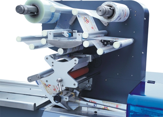 High Speed Horizontal Flow Packing Machine Rotary Wrap Machine With Film Switching