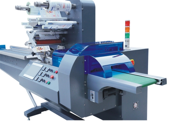 High Speed Horizontal Flow Packing Machine Rotary Wrap Machine With Film Switching